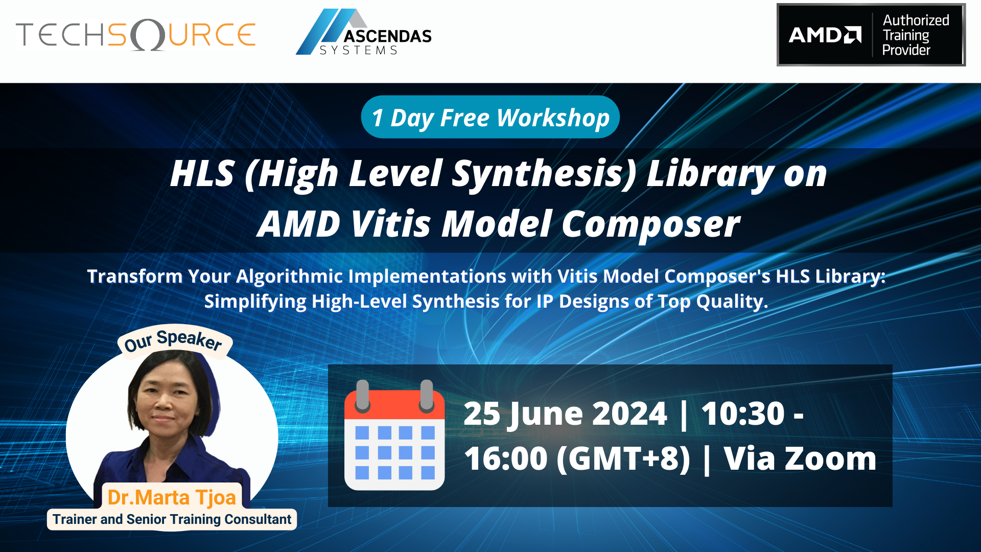 [1 Day Free Workshop] HLS (High Level Synthesis) Library on AMD Vitis Model Composer
