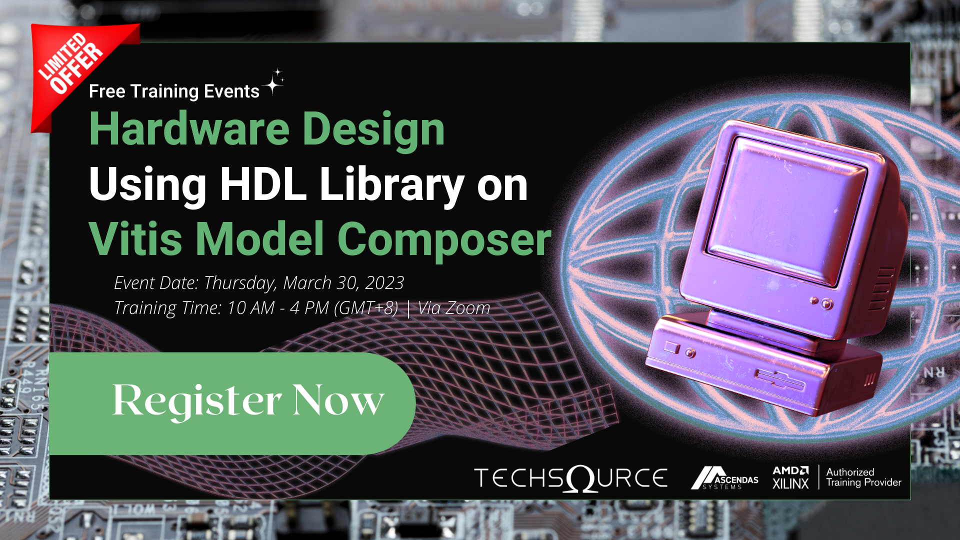 [Free Training ] Hardware Design Using HDL Library on Vitis Model Composer (1 Day)