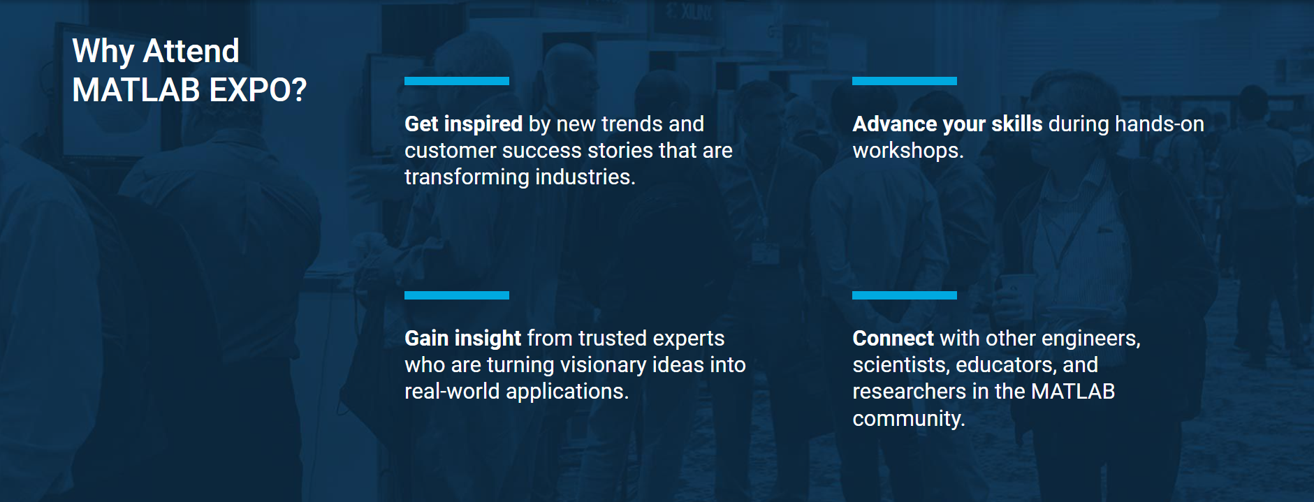 Why attend MATLAB Expo
