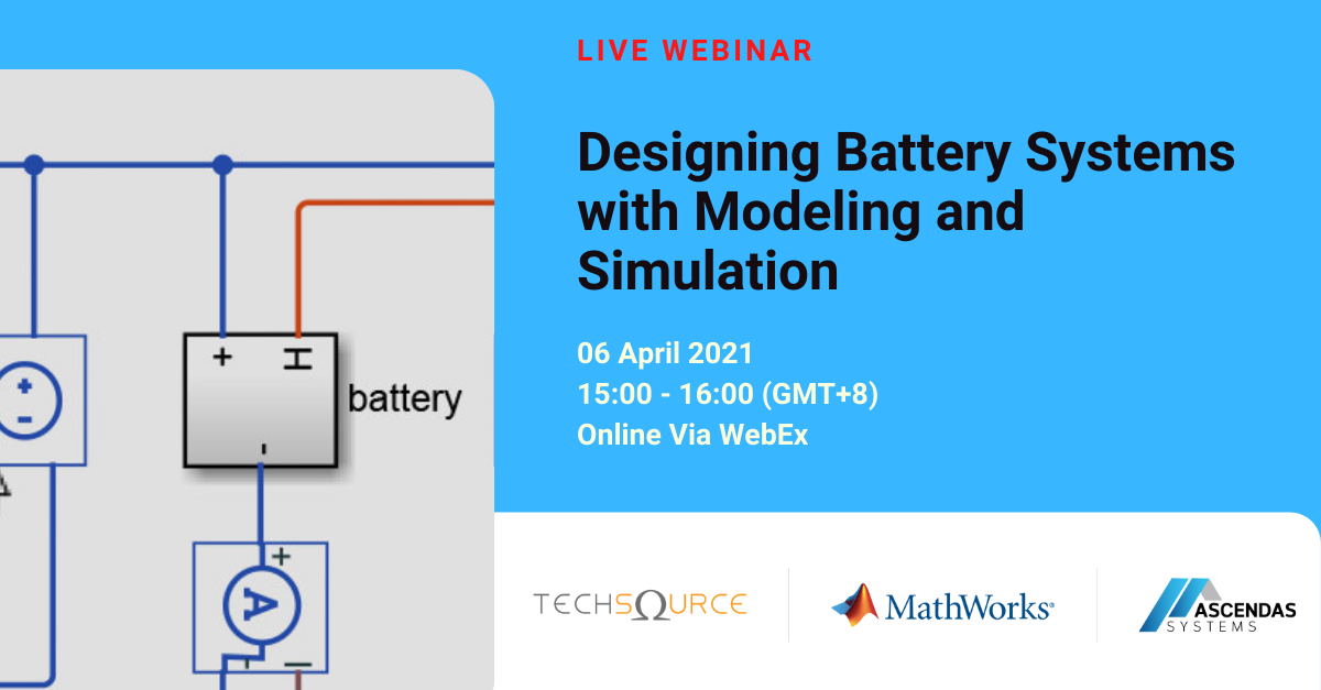 [Live Webinar] Designing Battery Systems with Modeling and Simulation Circuit Diagram